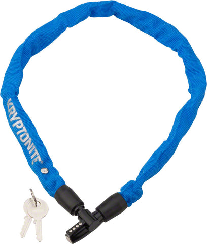 Kryptonite Keeper 465 Chain Lock with Key 2.13' x 4mm Blue