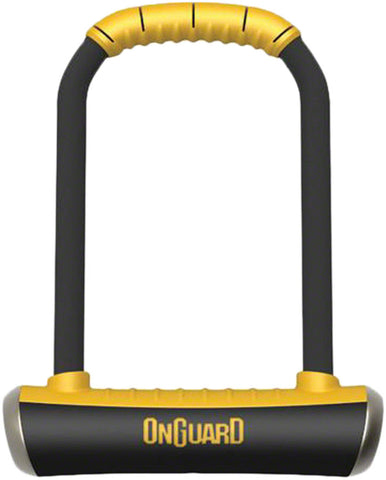 OnGuard PitBull Series ULock 4.5 x 9 Keyed Black/Yellow Includes bracket