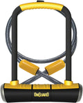 OnGuard PitBull Series ULock 4.5 x 9 Keyed Black/Yellow Includes cable and