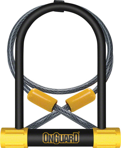 OnGuard BullDog Series ULock 4.5 x 9 Keyed Black Includes 4' cable and