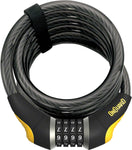 OnGuard Doberman Combo Cable Lock 6' x 15mm GRAY/Black/Yellow