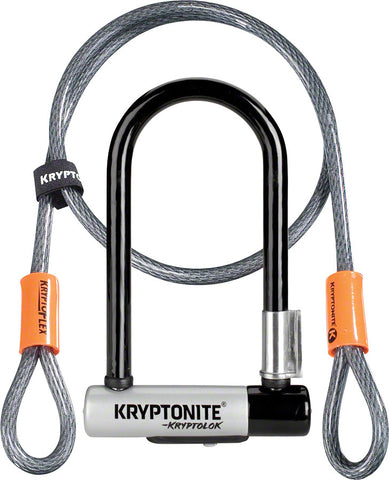 Kryptonite KryptoLok ULock 3.25 x 7 Keyed Black Includes 4' cable and