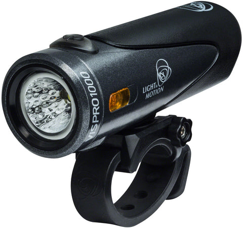 Light and Motion VIS Pro 1000 Rechargeable Headlight Black top Charcoal/Black