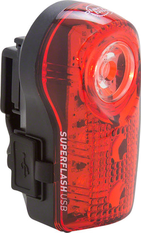 Planet Bike Superflash USBRechargeable Tail Light Red/Black