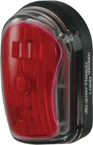 Planet Bike Superflash Micro USBRechargeable Tail Light Red/Black