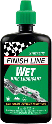 Finish Line WET Bike Chain Lube 4 fl oz Drip