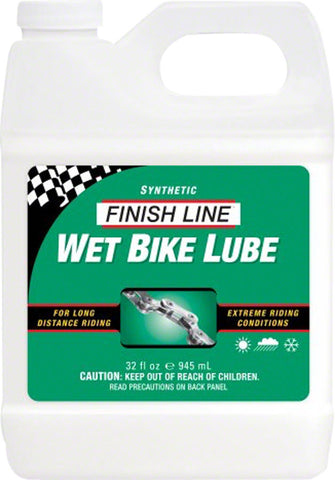 Finish Line WET Bike Chain Lube 32 fl oz Bulk