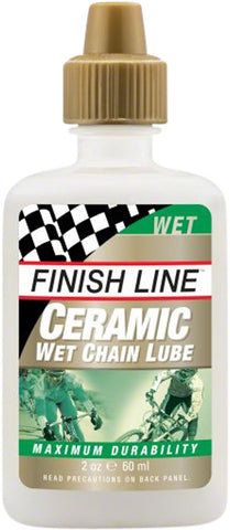 Finish Line Ceramic Wet Bike Chain Lube 2 fl oz Drip