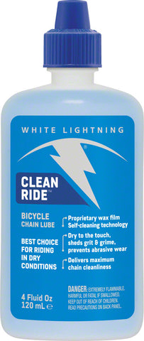 White Lightning Clean Ride Bike Chain Wax Lube 4 fl oz Drip