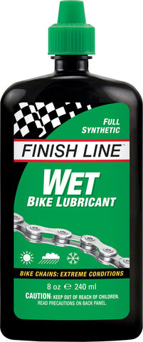 Finish Line WET Bike Chain Lube 8 fl oz Drip