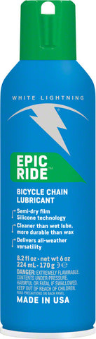 White Lightning Epic Ride Bike Chain Lube - 6 fl oz Aerosol