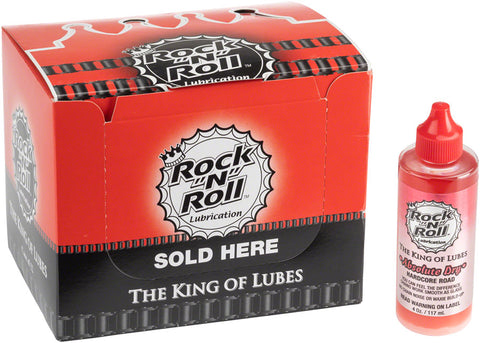 RockNRoll Absolute Dry Bike Chain Lube 4oz Drip POP Box of 12