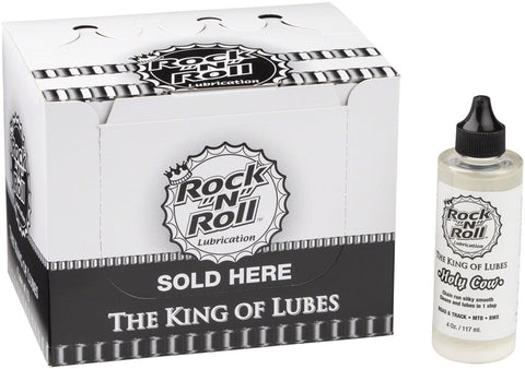 RockNRoll Holy Cow Bike Chain Lube 4oz Drip POP Box of 12