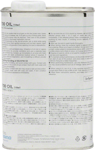 Shimano S700 Alfine Oil 1L Bulk