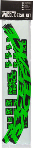RaceFace Medium Offset Rim Decal Kit Neon Green (802C)