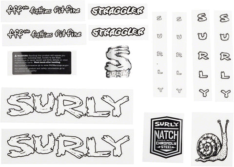 Surly Straggler Decal Set - White