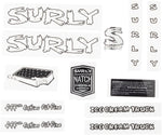 Surly Ice Cream Truck Frame Decal Set White with Ice Cream Sandwich