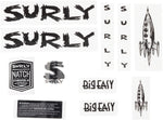 Surly Big Easy Frame Decal Set Black with Rocket