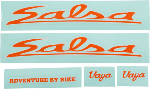 Salsa Vaya Travel Decal Set Orange
