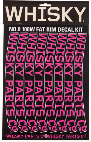 WHISKY 100w Rim Decal Kit for 2 Rims Magenta