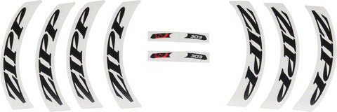 Zipp Decal Set 303 Matte Black Logo Complete for One Wheel