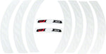 Zipp Decal Set 303 Matte White Logo Complete for One Wheel