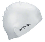 TYR WrinkleFree Silicon Swim Cap White