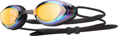 TYR Black hawk Mirrored Goggle Black Frame/MetalRainbow Lens