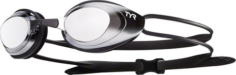 TYR Black hawk Mirrored Femme Goggle Silver Lens/Silver Frame/Black Gasket