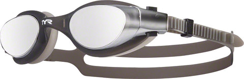 TYR Vesi Mirrored Goggle Silver Lens/Black Frame/Black Gasket