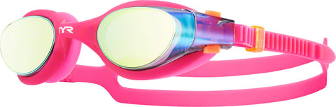 TYR Vesi Mirrored Femme Goggle Gold Lens/Pink Frame/Pink Gasket