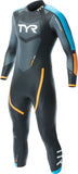 TYR Hurricane Cat 2 Wetsuit - Black/Blue/Orange Men's Small