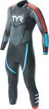 TYR Hurricane Cat 3 Wetsuit - Black/Red/Blue Men's Small/Medium