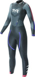 TYR Hurricane Cat 3 Wetsuit - Black/Pink/Purple Women's Medium/Large