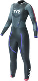 TYR Cat 3 Wetsuit - Black/Pink/Purple Women's XL