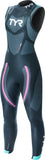 TYR Hurricane Cat 5 Sleeveless Wetsuit - Black/Turquoise/Fuschia Women's