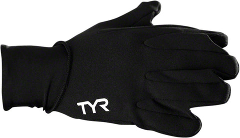 TYR Neoprene Swim Glove: Black LG
