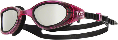 TYR Special Ops 3.0 Polarized Femme Goggle Pink Frame/Black Gasket/Silver