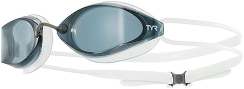 TYR Tracer X Racing Goggle White Frame/Clear Gasket/SMoke Lens