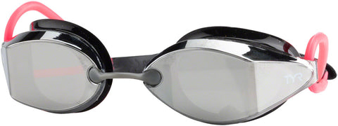 TYR Tracer X Racing Nano Mirrored Goggle Black/Silver Frame/Pink