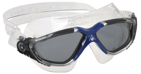 Aqua Sphere Vista Goggles Clear/Dark GRAY/Blue with SMoke Lens