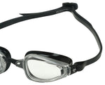 Michael Phelps K180 Goggles Silver/Black with Clear Lens