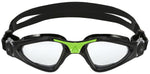 Aqua Sphere Kayenne Goggles Black/Green with Clear Lens