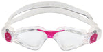 Aqua Sphere Kayenne Compact Fit Goggles Clear/Fuschia with Clear Lens