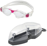 Aqua Sphere Kayenne Compact Fit Goggles Clear/Fuschia with Clear Lens