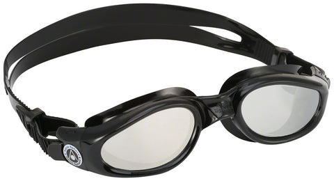 Aqua Sphere Kaiman Goggles Black with Mirrored Lens