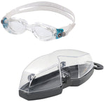 Aqua Sphere Kaiman Compact Fit Goggles Clear/Aqua with Clear Lens