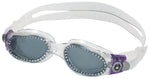 Aqua Sphere Kaiman Compact Fit Goggles Clear/Purple with SMoke Lens