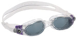 Aqua Sphere Kaiman Compact Fit Goggles Clear/Purple with SMoke Lens