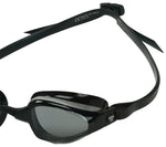 Michael Phelps K180 Goggles - Silver/Black with Smoke Lens